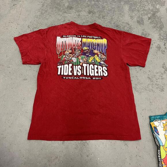 vintage university of alabama louisiana state collegiate football shirt - Picture 1 of 4